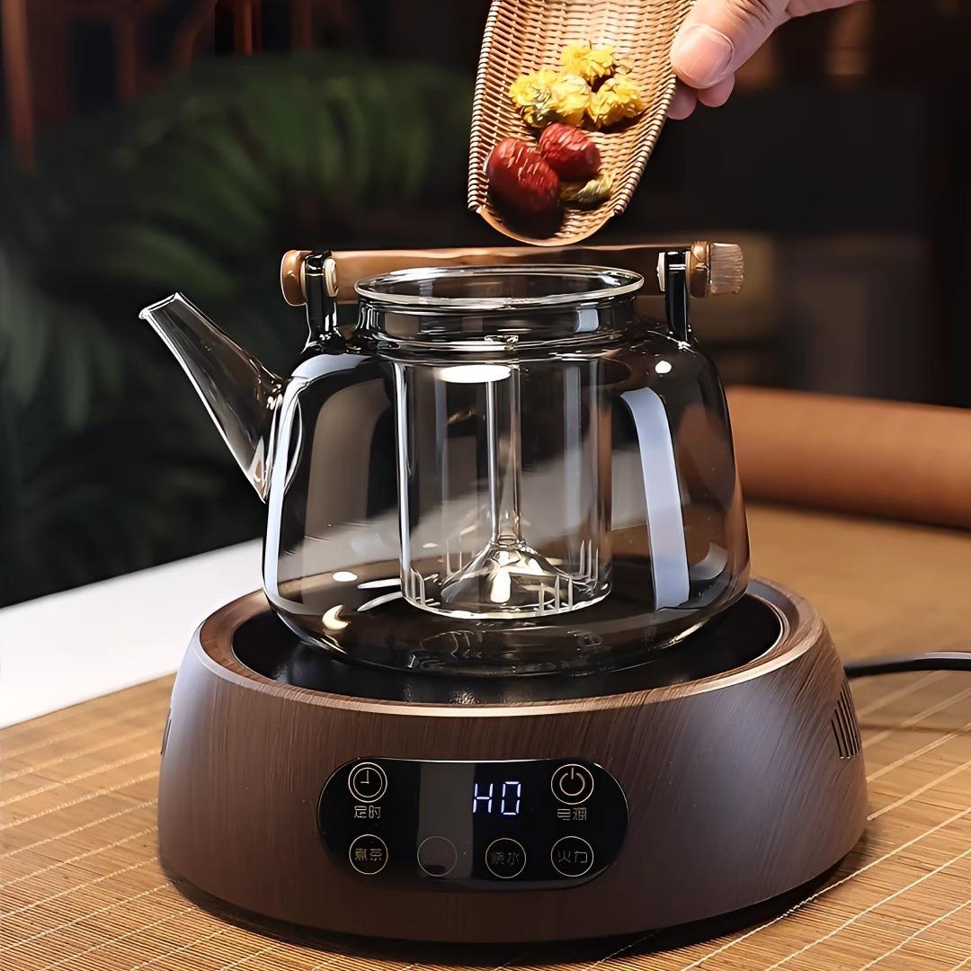 Electric Ceramic Tea Stove & Teapot Set All-in-One Brewing & Steaming ...