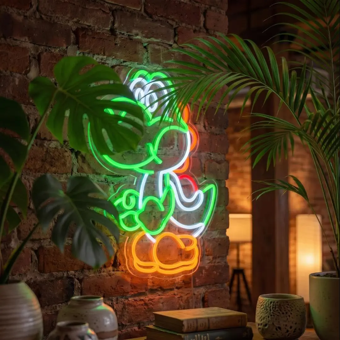 Anime Neon Light, Dinosaur Neon Light, Adjustable LED Neon Light, Wall Mounted, Bedroom Decor, Game Room Decor, Kids Room Decor, Man Cave Decor