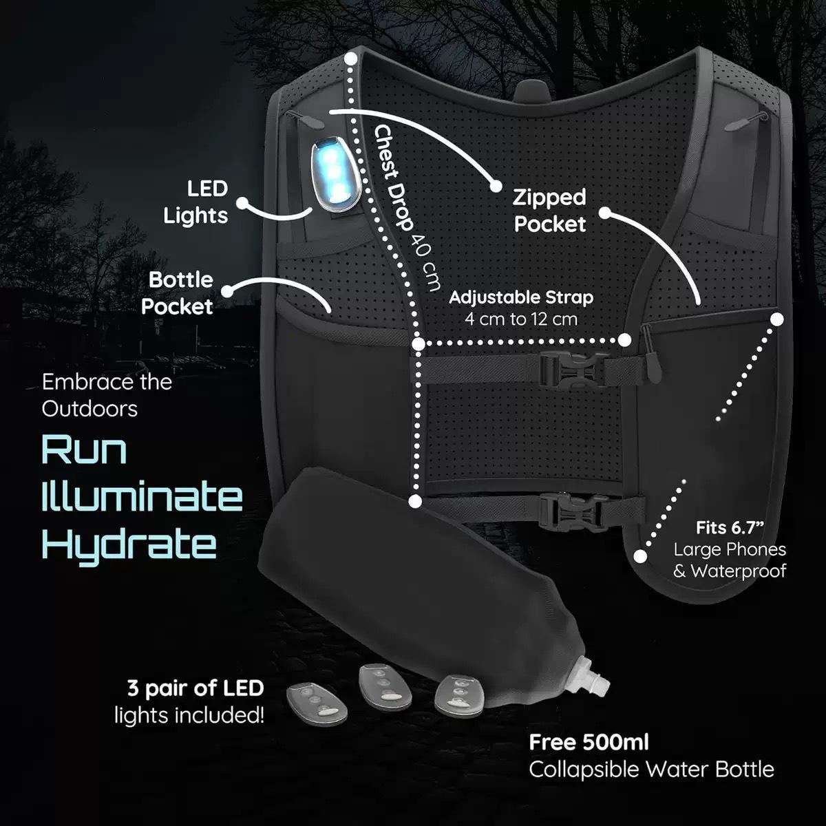 Trail running backpack, outdoor hiking, mountaineering, marathon, trekking backpack, unisex cycling vest bag