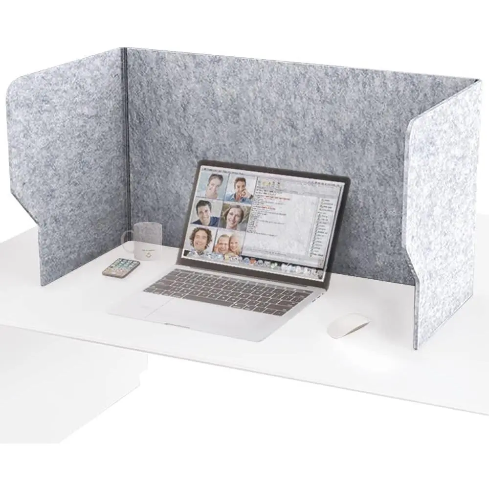 Desk Partition Desk Privacy Panel Desk Divider, Reduce Noise and Visual Distractions, Sound Absorbing Proof for Home Office Classroom Remote Learning Sound Dampening (Width: 40")