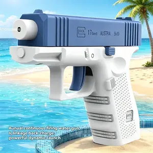 Glock Manual Water Gun Toy, Large Capacity, Strong Range, Summer Fun, Pool Beach Outdoor, Party Interactive, Kids Stress Relief, Trendy Water Gun
