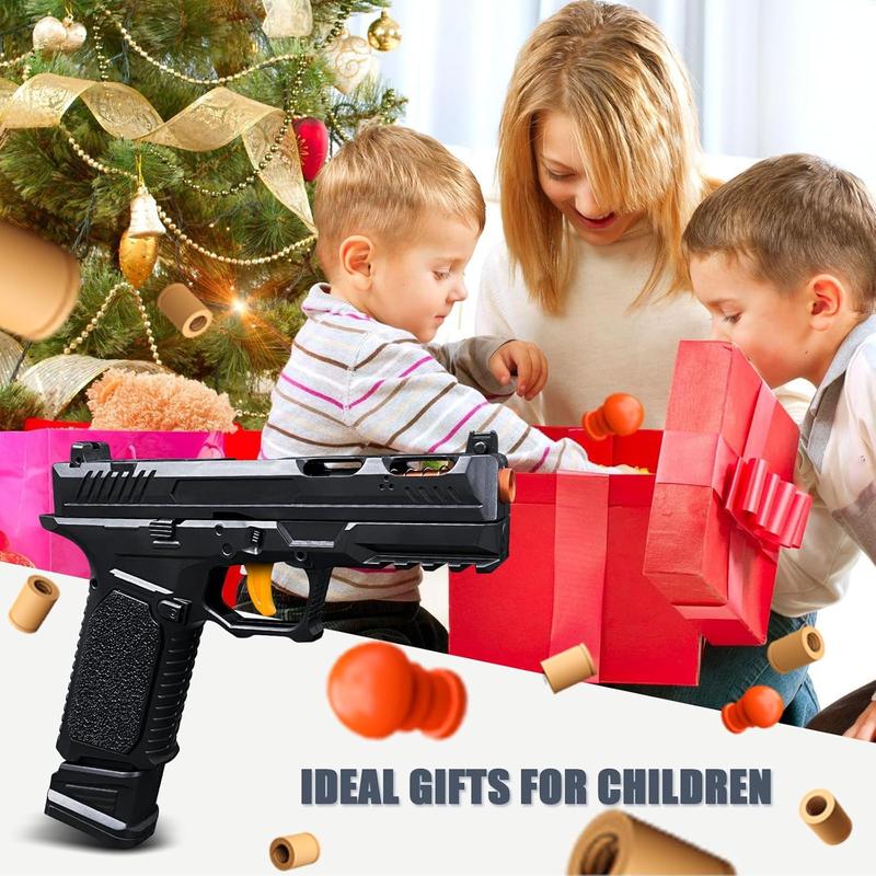 Automatic Shell Ejecting Toy Gun Pistol, Soft Bullet Toy Gun for Boys, Education Model Realistic Toy Pistol Shooting Game Toys Gifts Christmas Birthday for Kids 8+