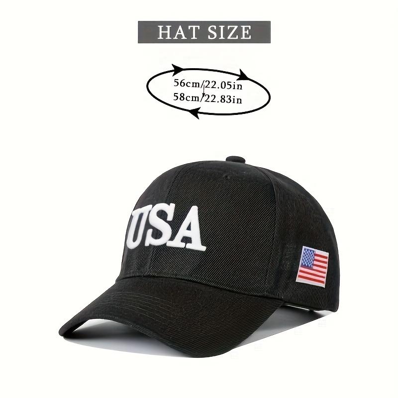 [USA Flag Cap] Embroidered USA Flag Faux Wool Baseball Cap, Breathable Adjustable Golf Hat, Fashionable Curved Brim Cap for Men and Women, Y2K Couple Cap, Lightweight, Hand Washable, Polyester 100, Craftsmanship, Toggle Closure