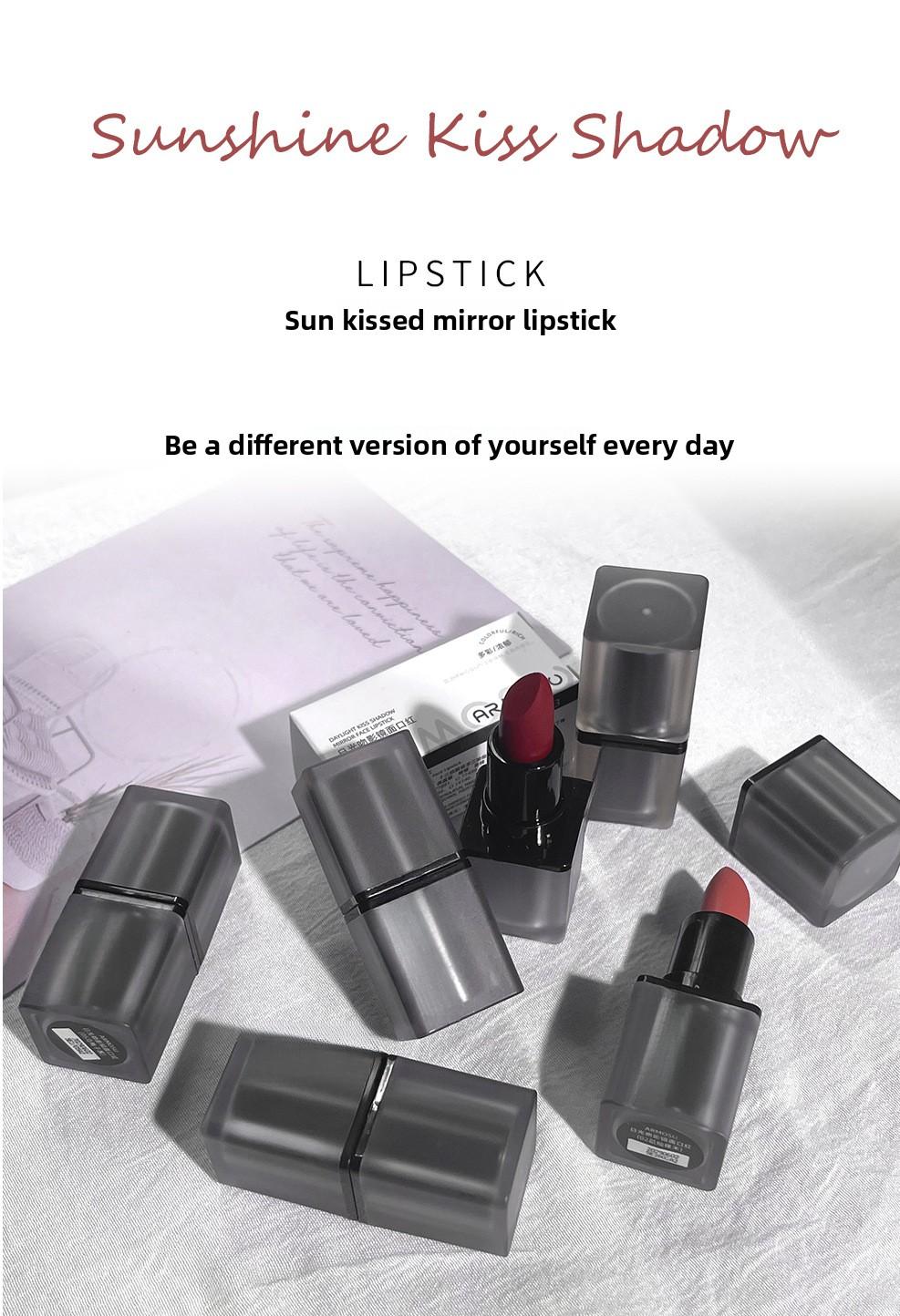 armosu Mirror Water Gloss Lipstick Non-Fading Matte Velvet Long-Lasting Natural Brightening Matte Moisturizing Lipstick In Stock