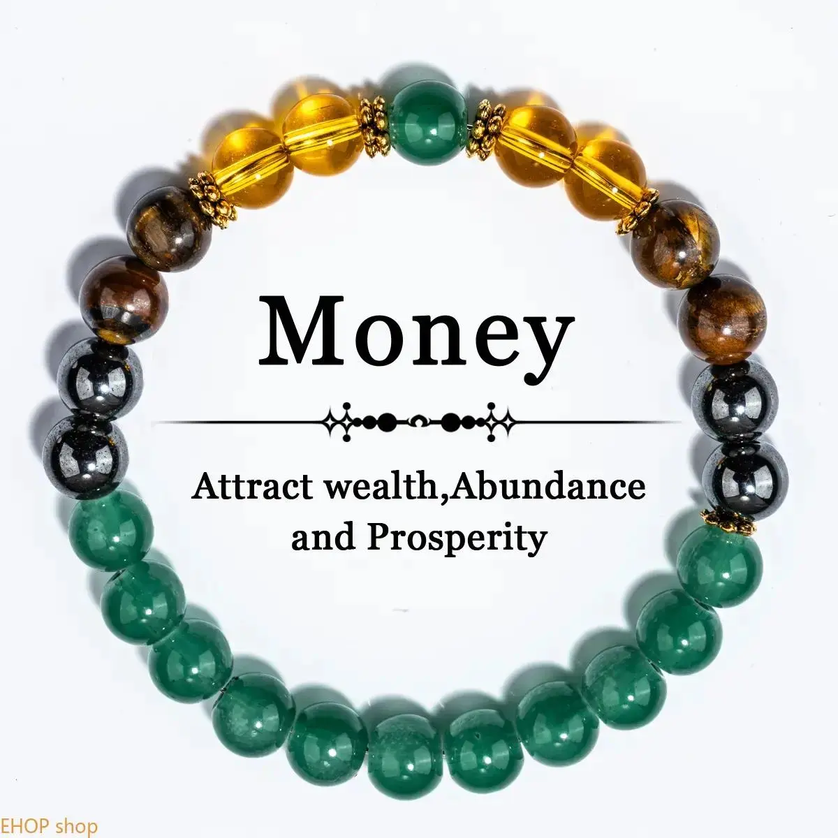 Luxurious Natural Tiger Eye Beaded Charm Bracelet - Plain Exquisite Stone Jewelry for Wealth, Prosperity, Good Fortune, Women's Fashion Accessory, Ideal Gift for Friends/Family