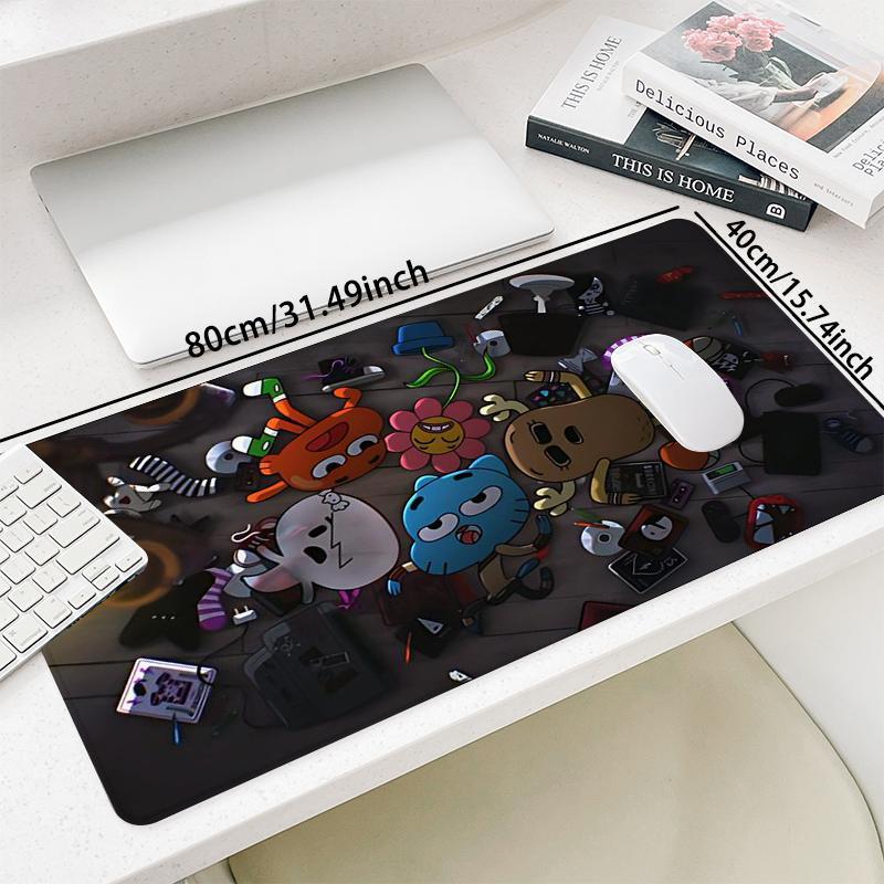 Cartoon Character Design Mouse Pad, Rectangle Gaming Mouse Pad, Non-Slip Mousepad, Office Desk Keyboard Mouse Mat for Home Office Game Room Desk