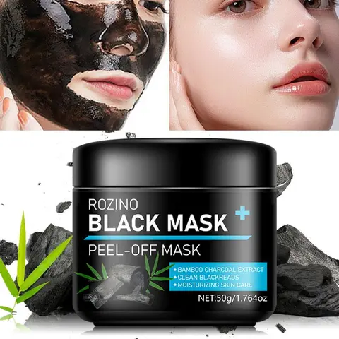 Black Mask, Deep Cleansing Peel Off Mask, Moisturizing Oil Control Mask, Facial Skin Care Product for Women & Men, Moisturizer, Treatment