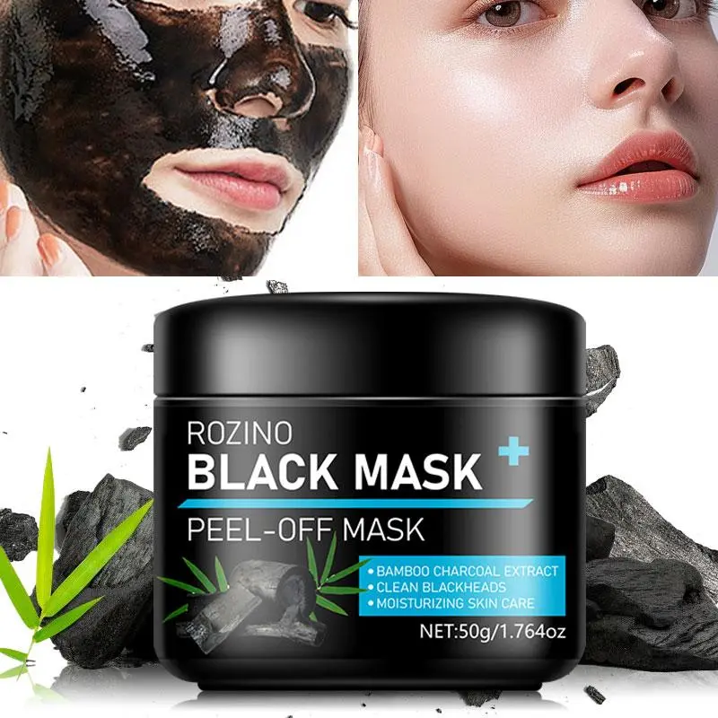 Black Mask, Deep Cleansing Peel Off Mask, Moisturizing Oil Control Mask, Facial Skin Care Product for Women & Men, Moisturizer, Treatment