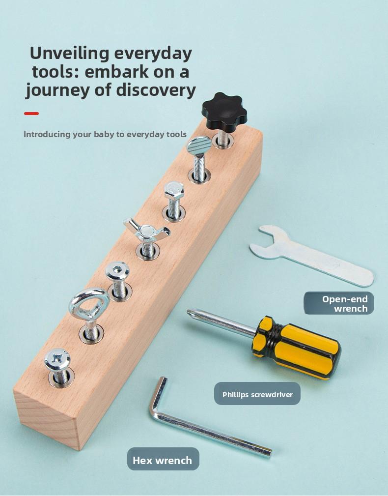 Montessori Screw Tightening Assembly Toy for Kindergarten Children Aged 3-6: An Early Educational Assembly and Disassembly Tool for Kids.
