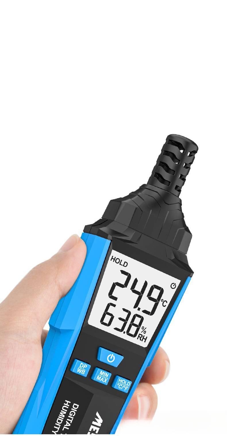 Handheld Digital Thermohygrometer Industrial Grade High-Precision Temperature and Humidity Measuring Instrument Dew Point Thermometer