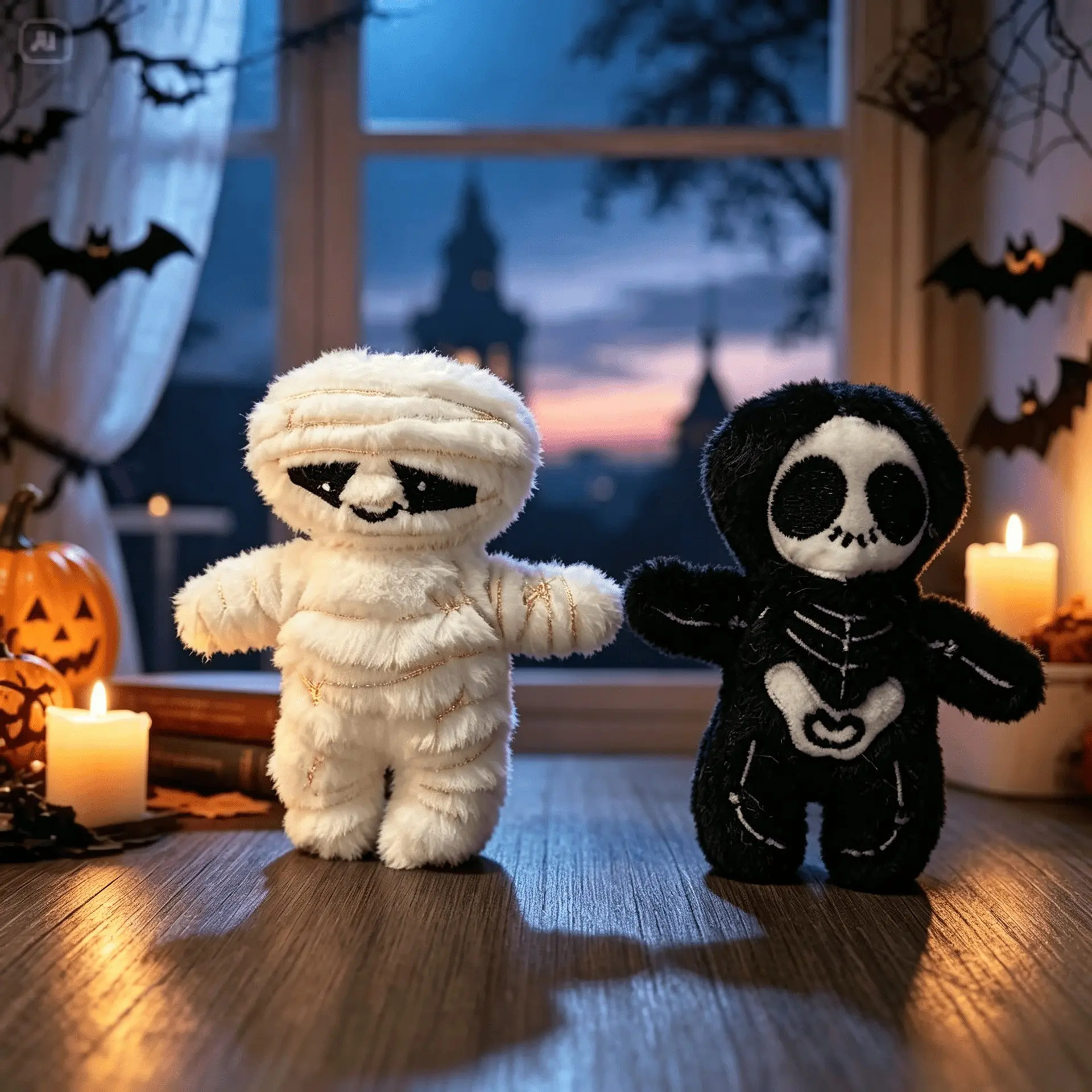 Halloween Mummy Skull Keychain Decoration, Dark Ghost Figurine, Festival Party Gift, Halloween Decorative Accessory, Unique Holiday Present