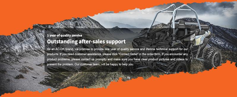 AC-DK 12V 2000-lb. ATV/UTV Electric Winch, Off-Road Synthetic Rope Winch for Trailer Boat RV Towing Winches, ATV/UTV Winch with Big Yellow Wired Remote and Winch Mounting Plate