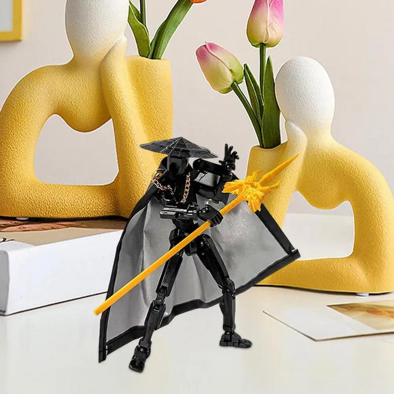 The Fifth Generation Multi-jointed Movable Figure T13 Dummy Doll Kid Toys With Hat And Cloak Artistic Sense Collection Decor