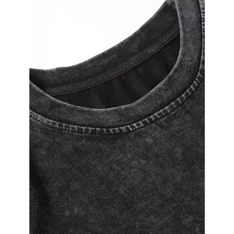 OLD ROW baseball beer sports pattern printed washed cotton T-shirt, classic retro fashion casual, it's unbearable without beer, men's high-quality printed washed cotton retro fashion spring-summer top