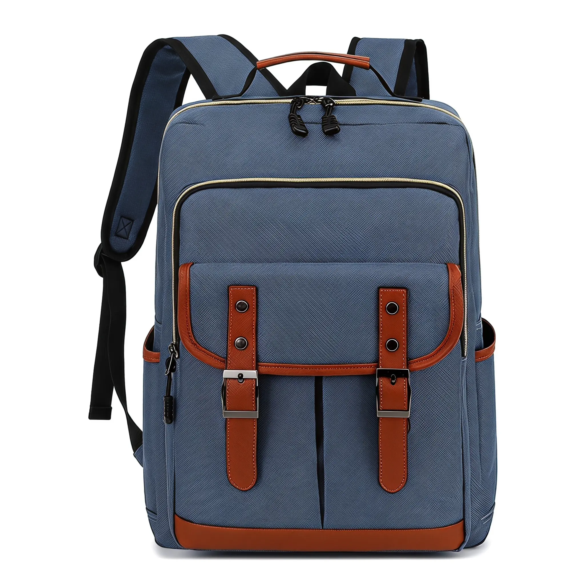 Chic Oxford Nylon Teen School Backpack - Wear-Resistant Functional Bag with Ergo Back Pad for Daily Commute