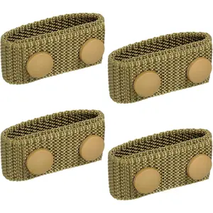 Nylon Belt Keepers, Double Snaps Belt Keepers Nylon Webbing Loop Holder with Double Snaps