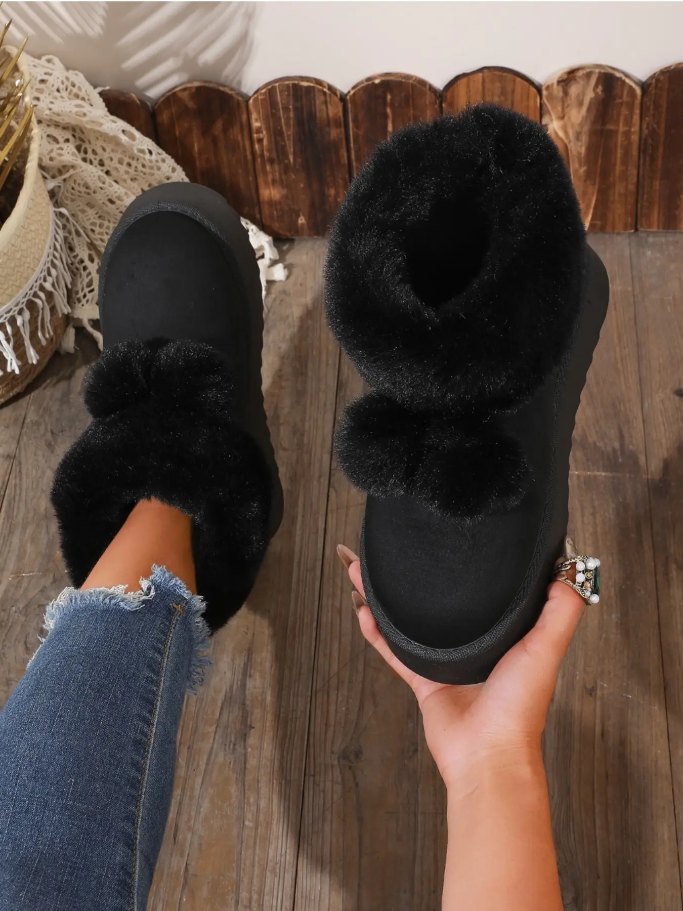 Womens Insulated Warm Fleece Lined Waterproof Outdoor Snow Boots Anti Slip Durable Comfortable Cold Weather Winter Hiking Camping Walking Snow Boots for Women