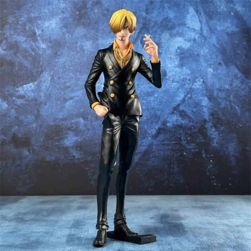 27cm One Piece Anime Figure Vinsmoke Sanji Smoking Insert Grandista PVC Action Figures Model Dolls Toys Kids Birthday Gift