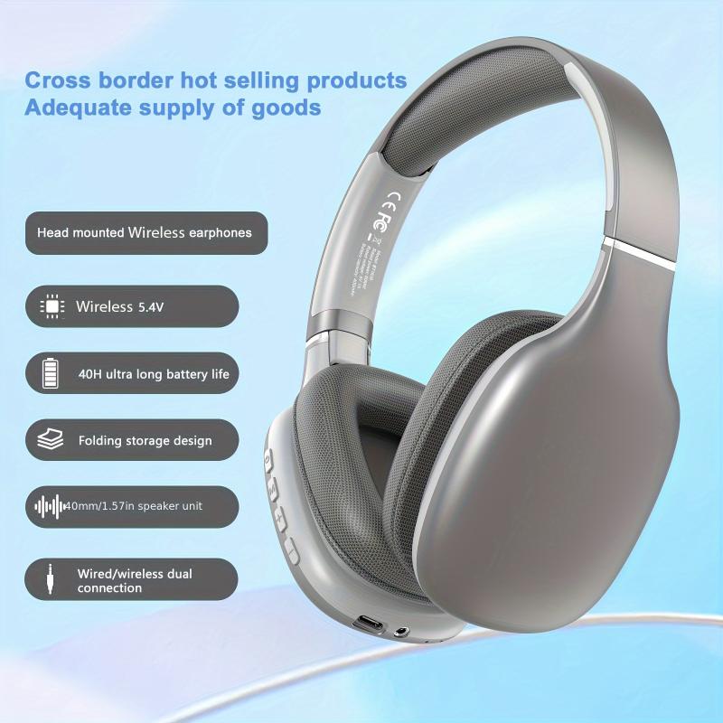 Headphones, HIFI High-quality Calls, Comfortable MP3 Music Playback, Mobile Phone Compatibility, Type-C Interface, Foldable Design, Rotatable Function, Retractable, Made Of ABS Plastic And Metal, High-end Business Gift Wireless Headphones