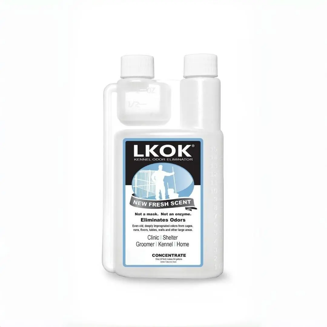 LKOK 16oz concentrate - Kennel Odor Eliminator - dog odor eliminator - odor eliminator for pets - Non-Enzymatic Formula Safe for Small Pets & Children - cat stuff for indoor - dog odor eliminator - advanced odor control - pet deodorizer,kitty,puppy