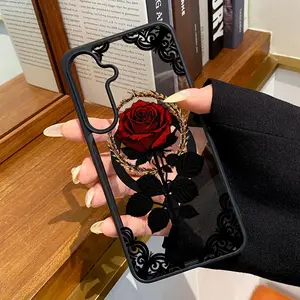 Magnetic Phone Case for Samsung Galaxy S26 S23 Ultra S24 Plus S25 S22+ Plus Floral Dream Glow Pattern TPU Non-Yellowing Shockproof Anti-Scratch Stylish Smartphone Cover