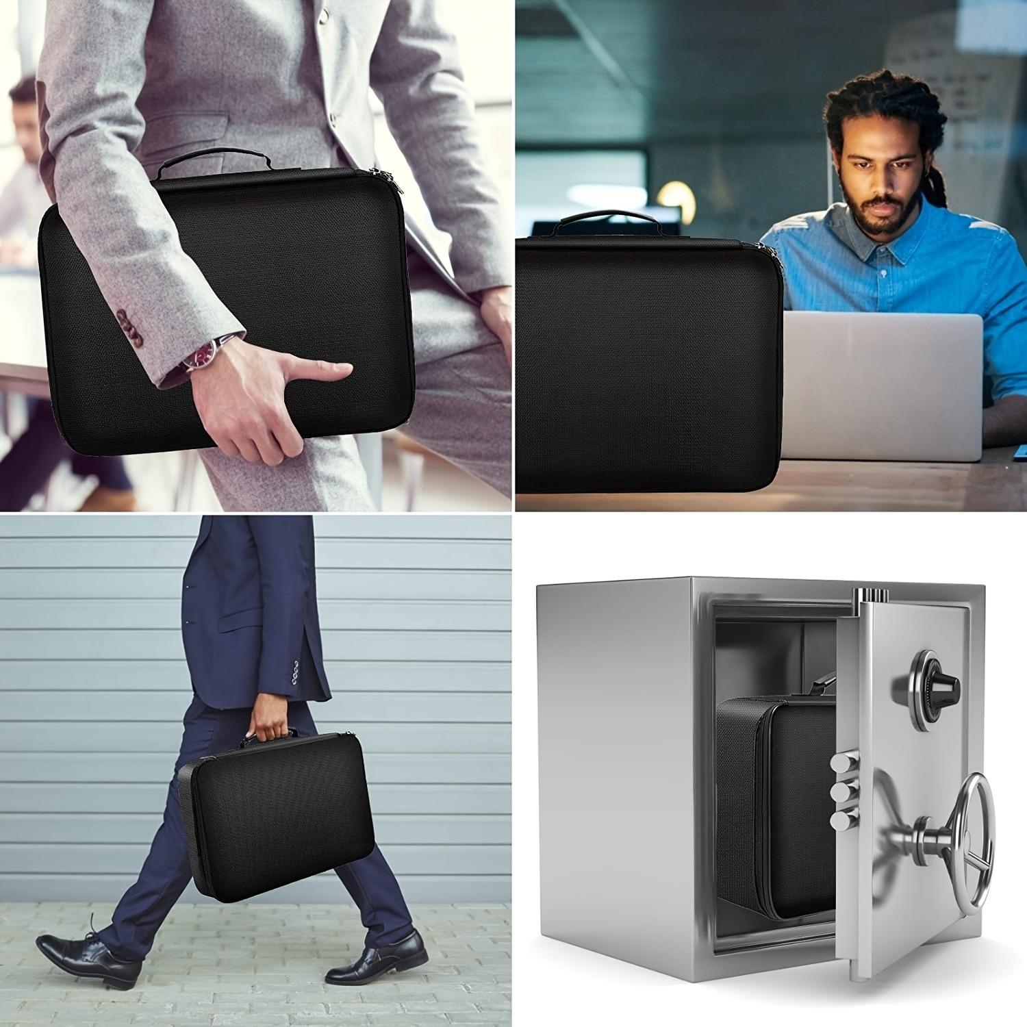 Multi-layer Storage Bag with Lock Portable Durable Compact Travel Document Organizer for Passports and Documents Secure Zipper Design Ideal for Travel  Pouch home essentials