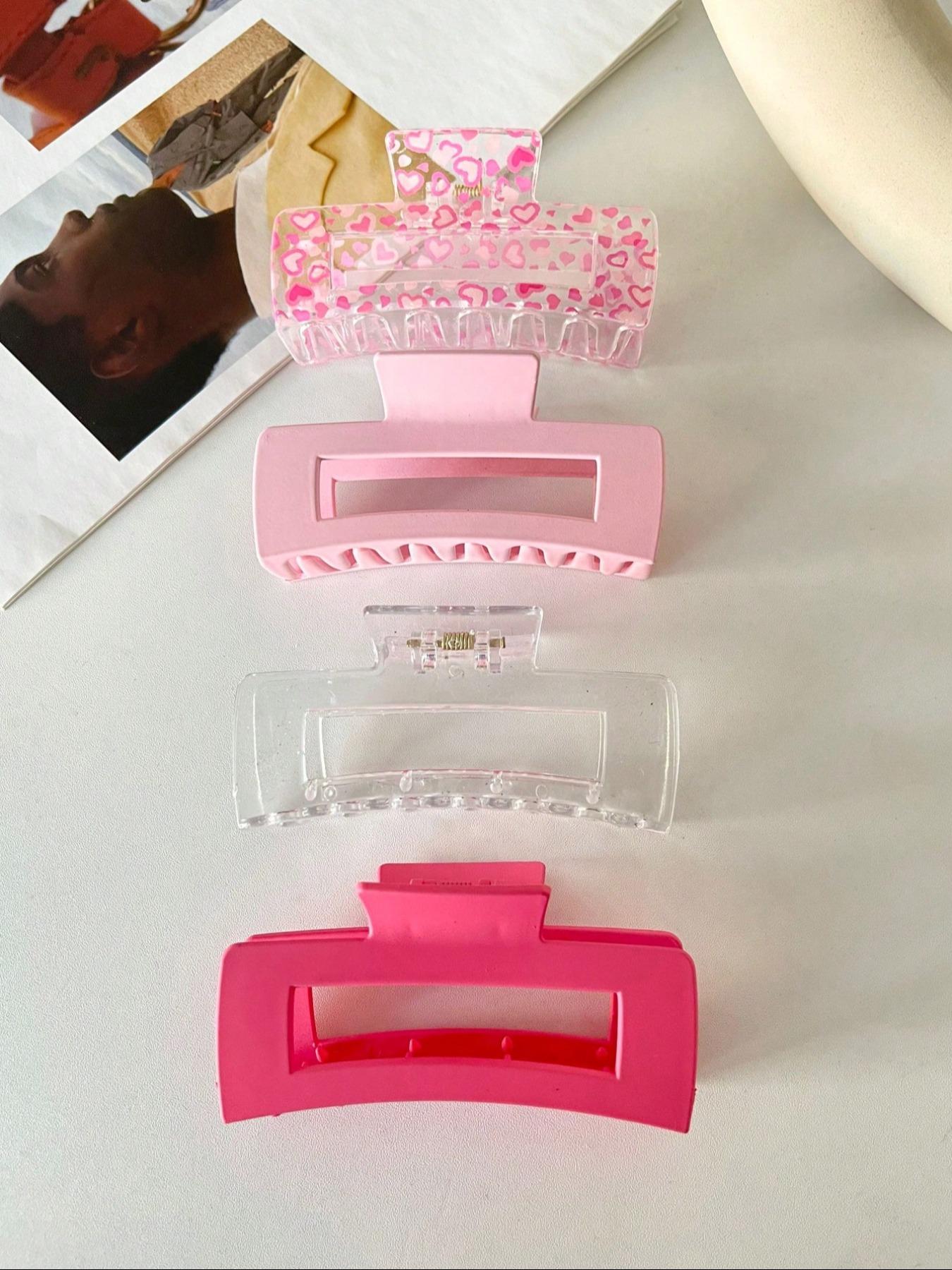 Fashionable Hollow Out Design Hair Claw Clips, Casual and Versatile Hair Accessories for Women & Girls, Minimalist Headwear Suitable for Thick Hair, Hair Claws Set