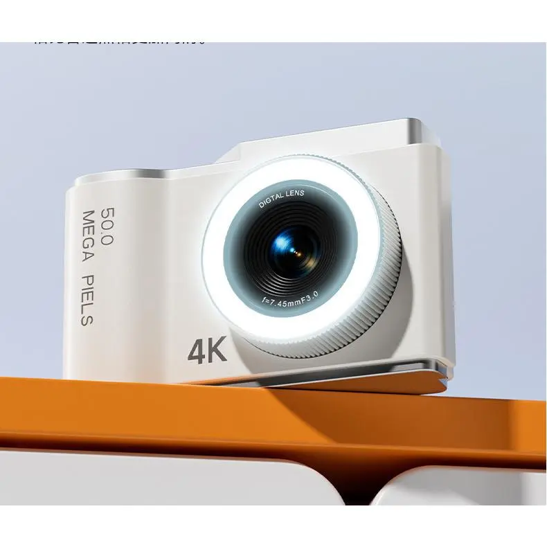24MP Dual Lens Selfie Digital Camera, 8X Zoom 2.4inch LCD, Portable for Students, Upload to Phone
