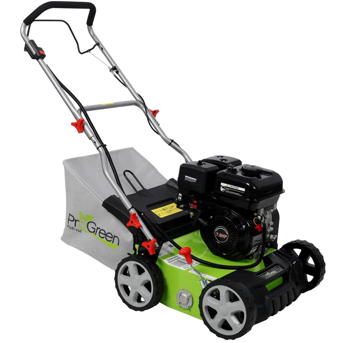 PROGREEN 7HP EPA-Certified Gasoline Engine Scarifier - 16in Width Dual-Function Dethatching Tool for Lawn & Garden Use
