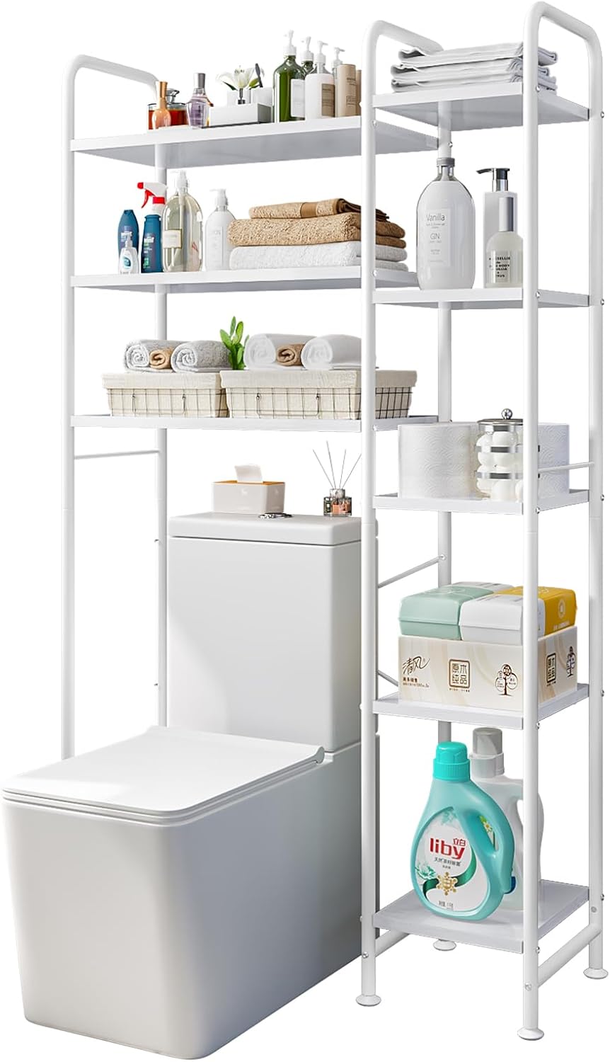 Over The Toilet Storage Bathroom Organizer Shelf Freestanding Space Saver with Toilet Multifunctional Rack Bathroom Organizer Towel Metal Deals For You Days Over The Toilet Storage Bathroom Organizer Shelf Freestanding Space Saver with Toilet Multifunctional Rack Bathroom Organizer Towel Metal Deals For You Days