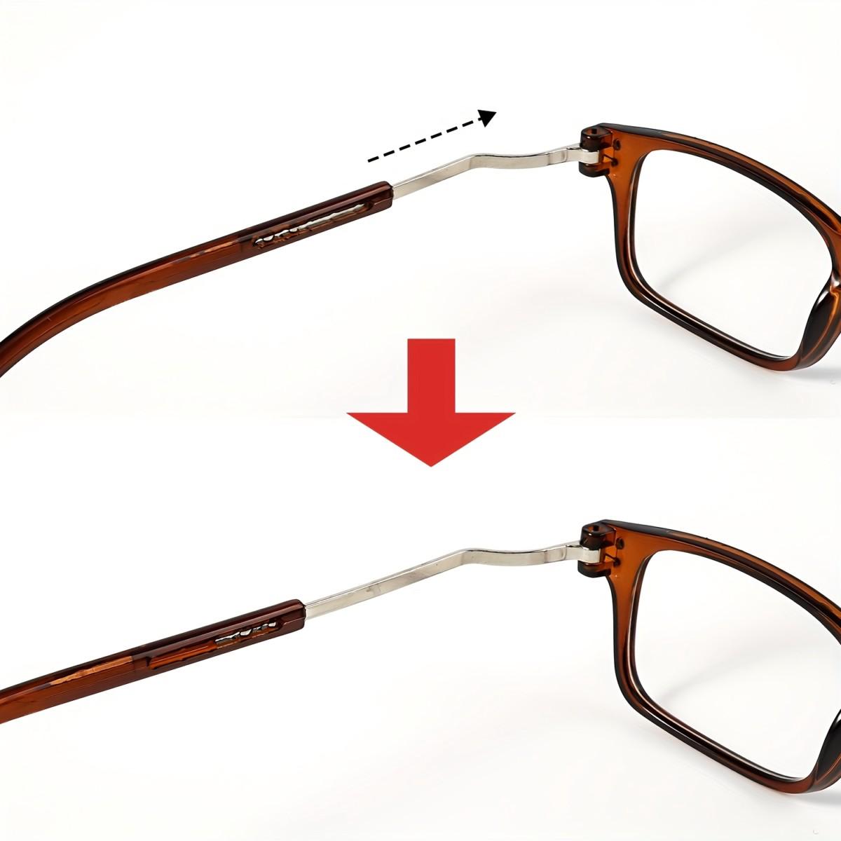 3pcs Magnetic Rectangle Reading Glasses | Small Square Eyeglasses Around Neck Hanging, Lightweight, Adjustable Temple, PC Frame, Farsightedness 3pcs Magnetic Rectangle Reading Glasses | Small Square Eyeglasses Around Neck Hanging, Lightweight, Adjustable Temple, PC Frame, Farsightedness