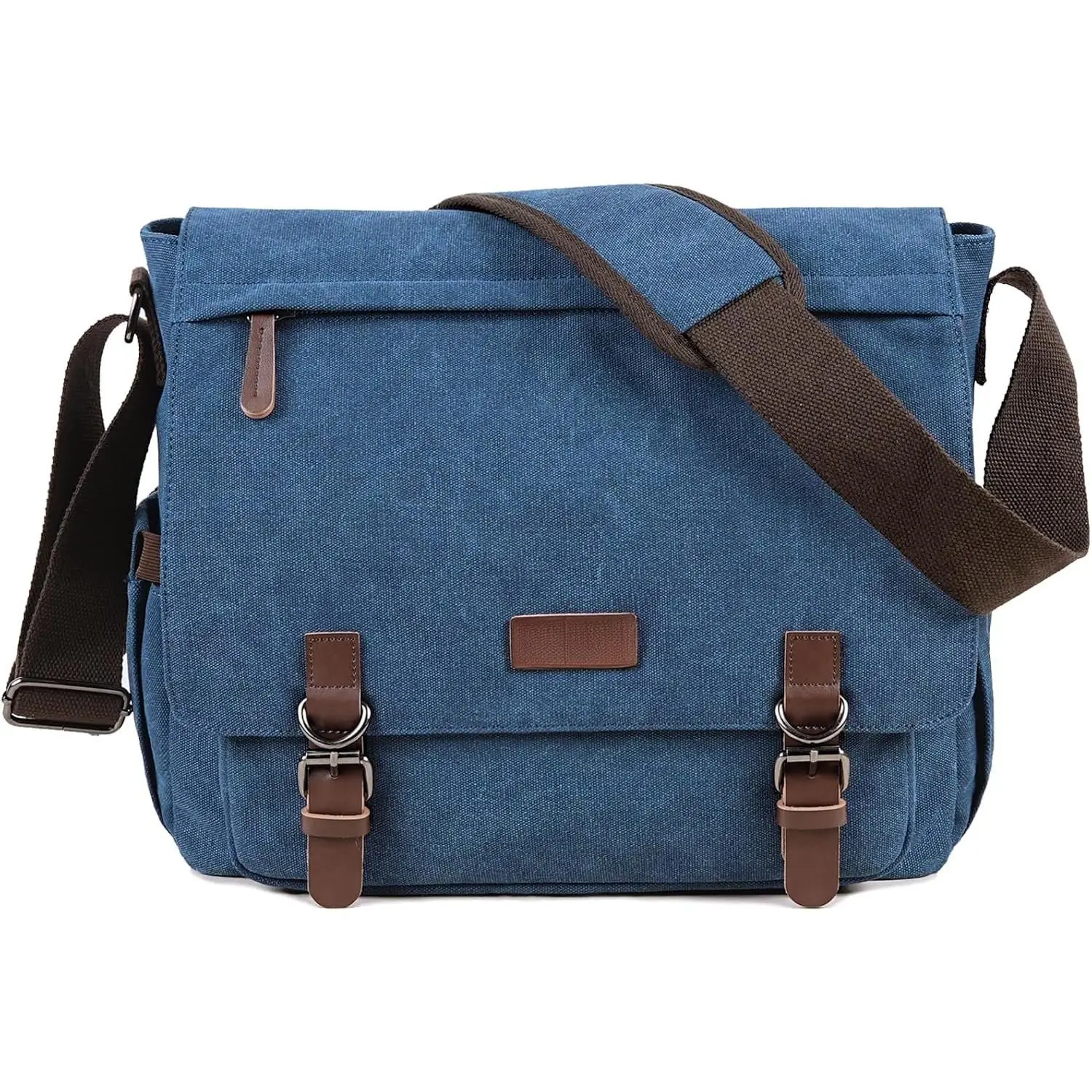 Messenger Bag 15.6 Inch Laptop for Men Women, Large Travel Crossbody  Purse Canvas Briefcase Work College