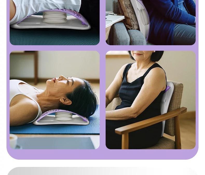 Waist reliever, waist stretching massager, yoga aid, cervical spine back support, back stretching, waist stretching artifact,spine decompression, lumbar spine relaxer