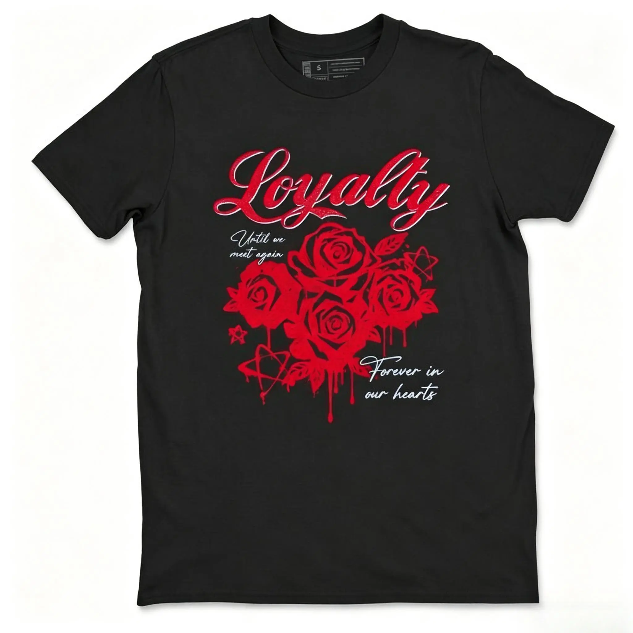 Men's Comfy Cotton Breathable T-Shirt - Unisex Streetwear Top to Match Jordan 6 Reverse Infrared Sneakers, Loyalty-Themed, Casual Summer Outfit, Tshirt