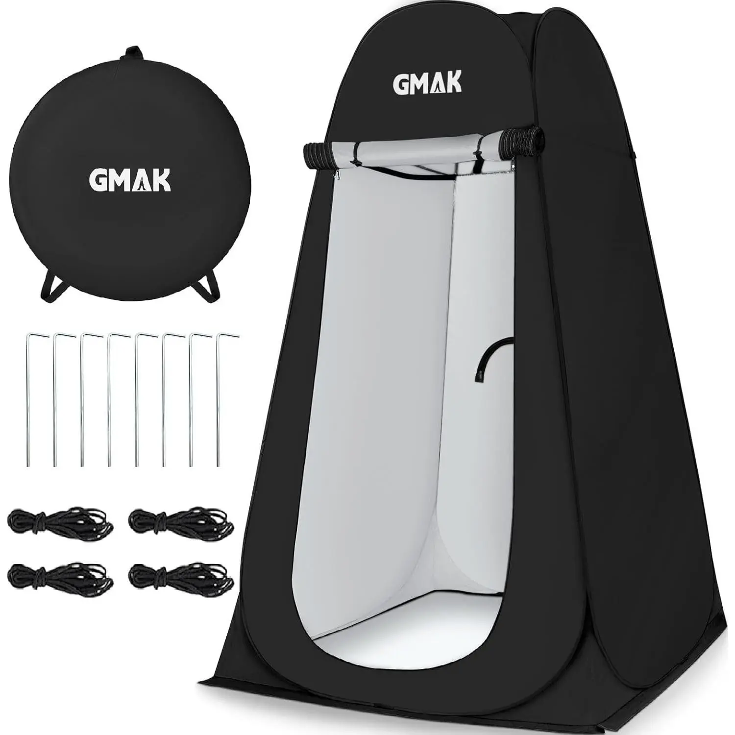 Pop Up Privacy Shower Tent, Portable Pop Up Beach Dressing Changing Room UV/Rain Outdoor Privacy Shelter Camping Tent, Shower Room Toilet Shelters for Outdoor Hiking Beach Picnic Fishing, Black