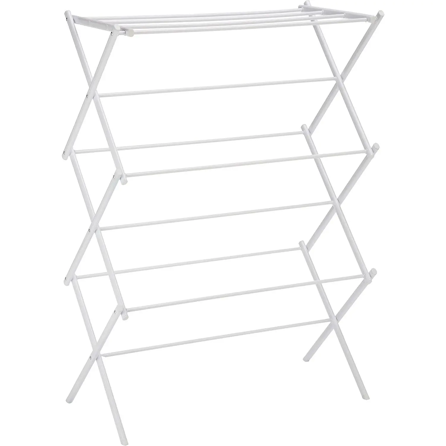 Foldable Portable Clothes Drying Rack for Indoor Air Drying, Collapsible Design, 14.5" D x 29.5" W x 41.8" H, White
