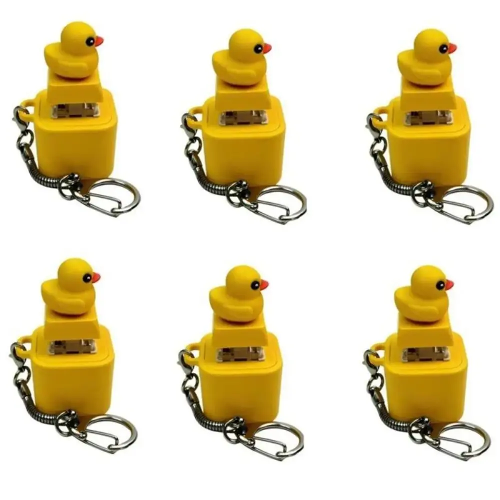 Spinning Duck Keychain Toy, Funny Quacking Duck Fidget Toy with Realistic Sounds, Colorful Lights and 360-Degree Rotation, Type-C Rechargeable Sensory Toy for Kids and Adults, Christmas Gifts, Stocking Stuffers and Cute Room Accessories