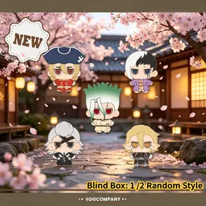 Dr.STONE Plush Blind Box, Assorted Characters: Senku, Ryuusui, Gen, Stanley, Xeno, Soft Stuffed Anime Doll Set, Collectible Gift Toy for Teens & Adults Above 12 Years Old