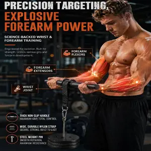 Arm and Wrist Strength Training Machine, Forearm Strength Trainer, Upper Body Workout Equipment, Men's Gym Gear, Home Fitness Tool, Festive Gift Idea