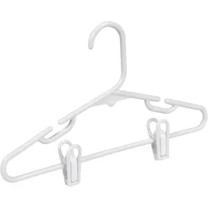 Kids Clothes Hanger, Baby Clothes Hangers with Clips, Removable Clips are Designed to Keep Bottoms and Tops Perfectly Paired, Making it Easier to Organize and Store Outfits, 18 Pack