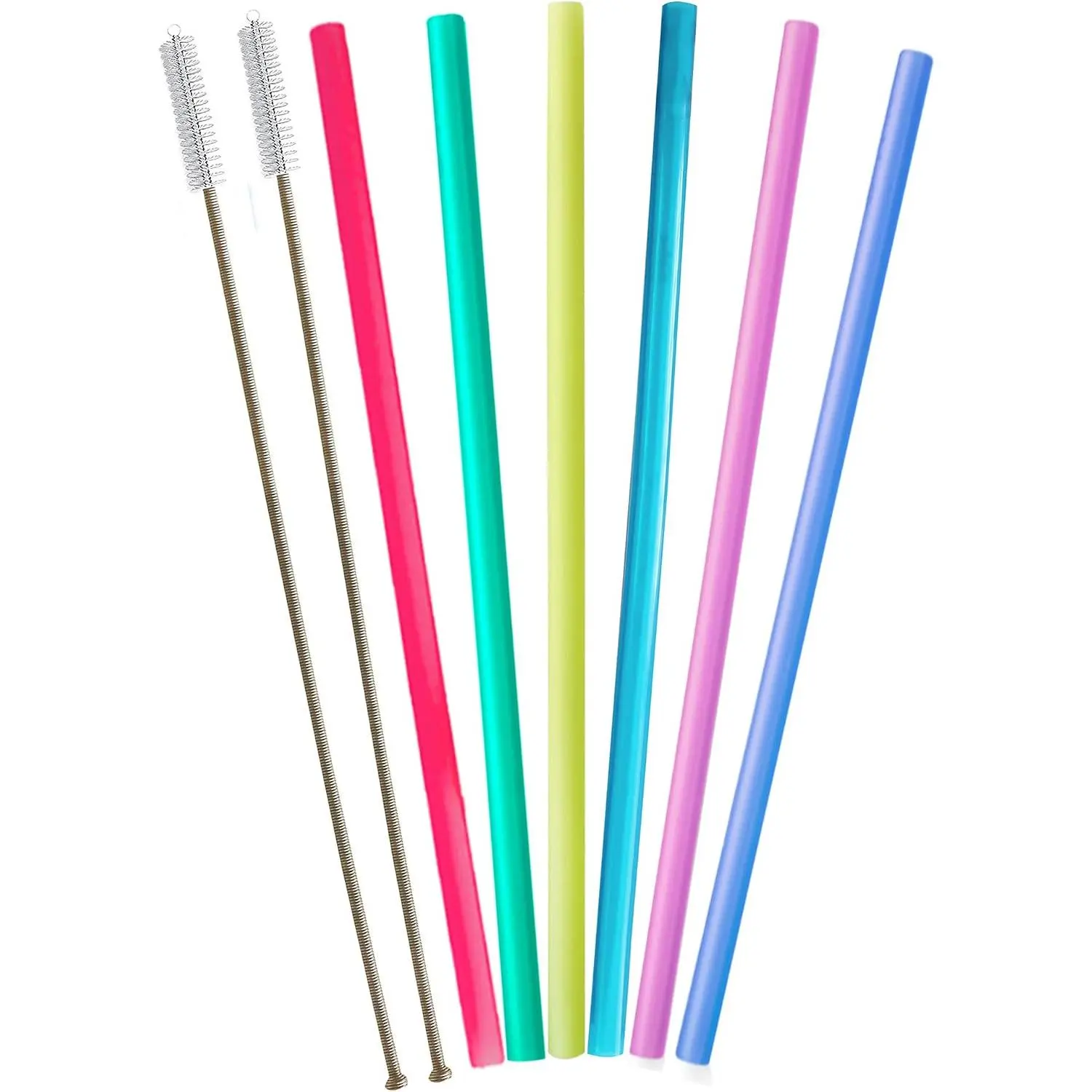 Half Gallon Straw-12 Inch Extra Long   Straws for 32 oz Tall Tumbler, 40 oz ,64 oz Gallon Water Bottle, Hydro Water Jug  RTIC-Flexible Large Big-8 Pack