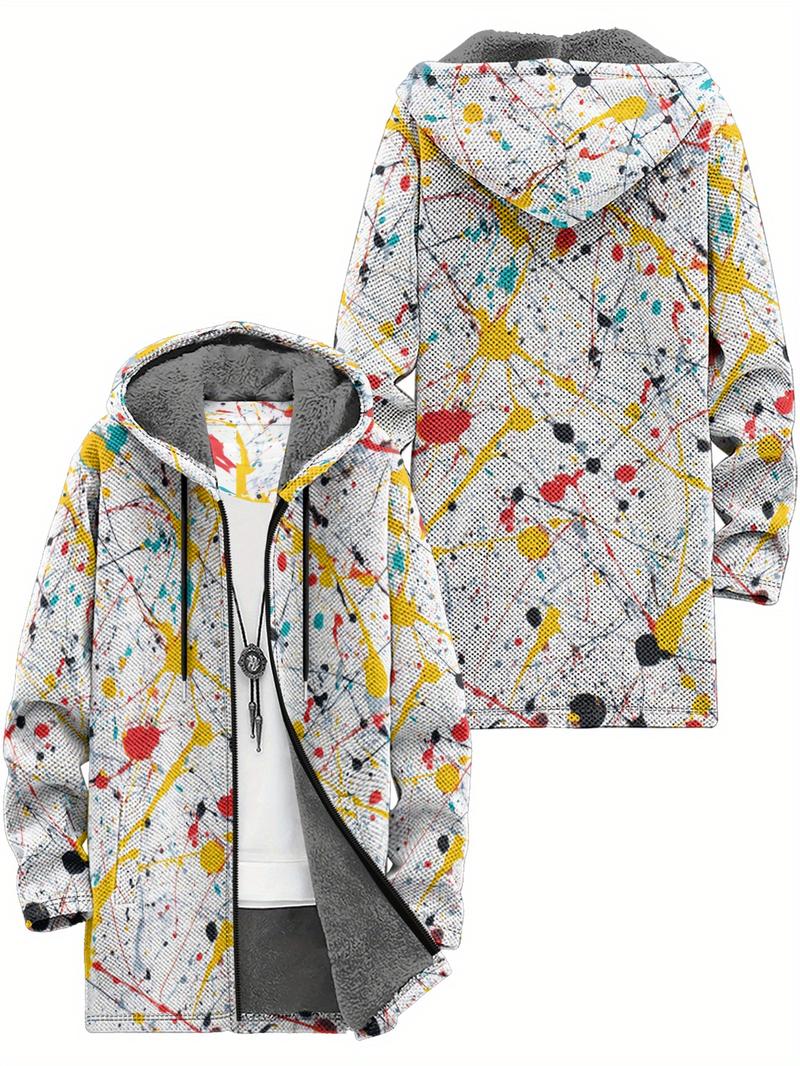 Brand Bdhjydb Heavy-Duty -Lined Camouflage Jacket - Double-Layer Winter Coat with Hood, Full-Zip Front & Drawstring Hood, Loose-Fit Outdoor/Urban Windbreaker (Green/Brown/Beige) - Machine Washable -Like Warmth for, PLUS SIZE