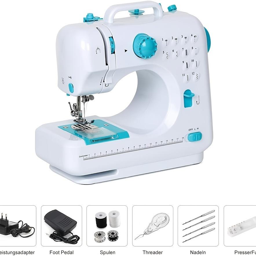 Mini Portable Lockstitch Buttonhole Sewing Machine 505A Small Electric Multifunctional Desktop Home