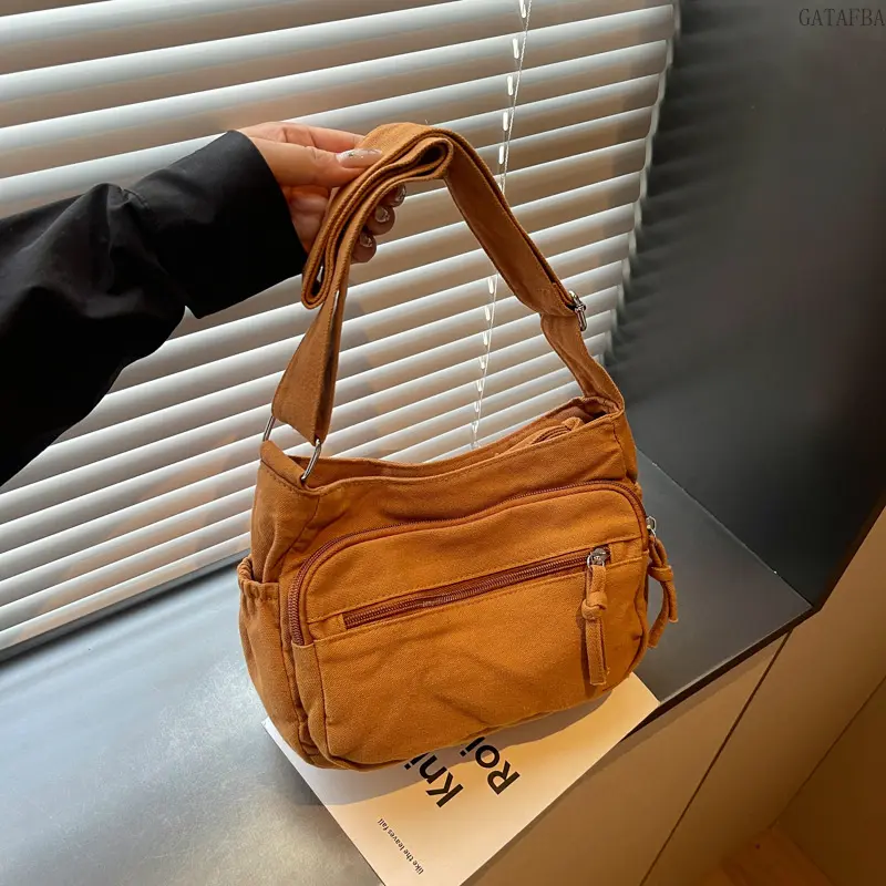 2026 New Large Capacity Casual Shoulder Bag for Women, Minimalist Versatile Oxford Crossbody Handbag, Stylish Daily Commuter Purse