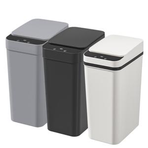 12l/3.1gal slim design trash can with triple-sensing | wave/kick/knee activation | one-touch hold-open | 6" ultra-slim | odor-lock seal | for bathroom/kitchen/office (batteries not included), bathroom accessories set