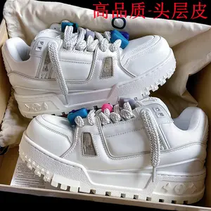 Donkey's little fat ding shoes Putian men's shoes trainer men's and women's thick baseplate shoes