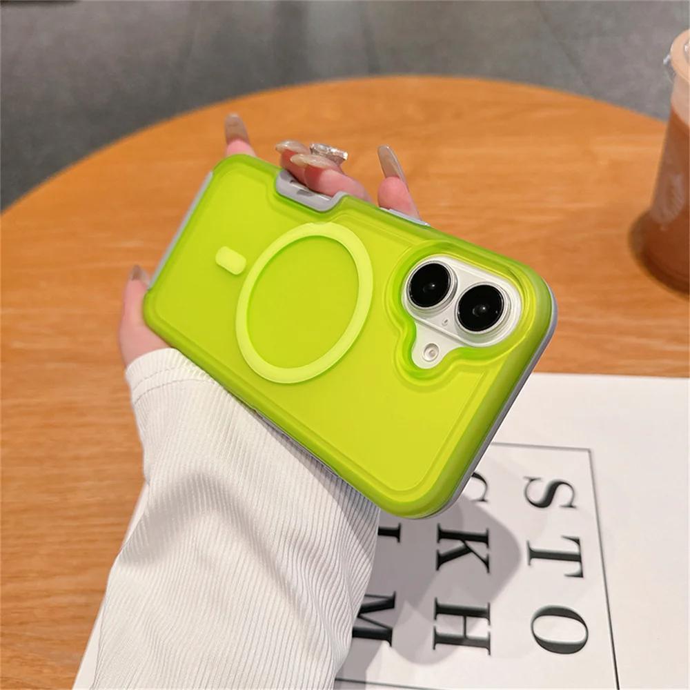 Fin Black Hard Matte Translucent Case For iPhone 17 Pro Max 16 15 14 13 12 Pro Max Plus Phone Cases For MagSafe Wireless Charging Shockproof Protective Protection Cover Cases For iPhone Half Clear Cases