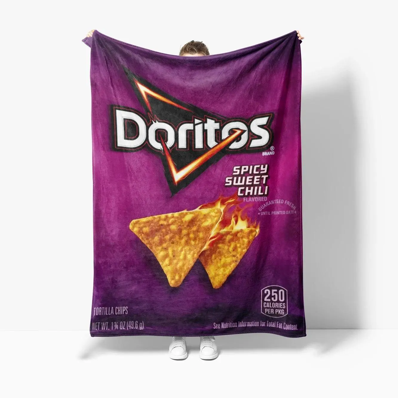 Doritos Chips Funny Flannel Blanket Soft Throw Blanket for Bedroom Sofa Bed Travel Camping Gift