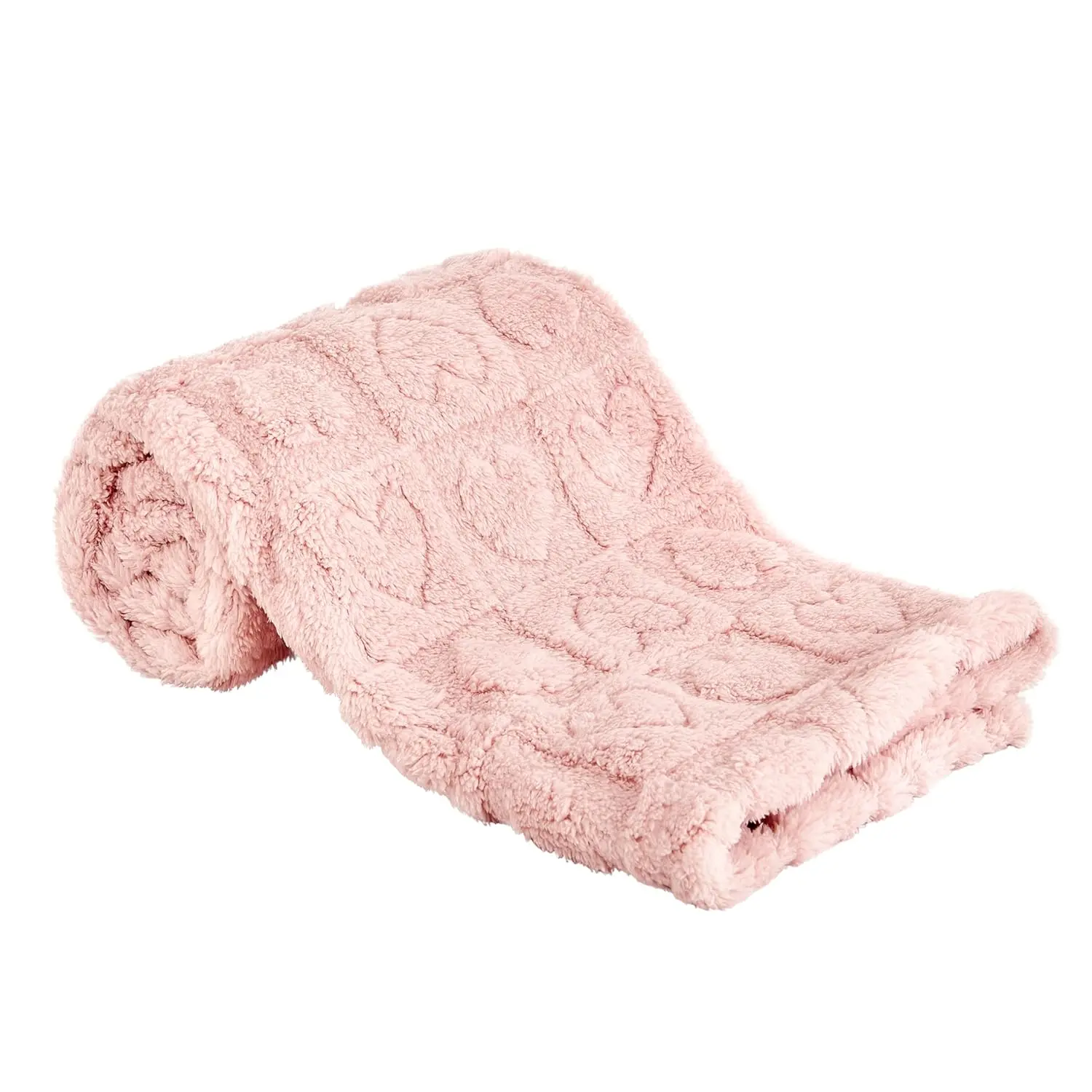 Fleece Baby Blanket Heart Checkered Blanket, Ultra Soft Cozy Baby Blankets  Girls Boys, Fluffy Infant Toddler Newborn Receiving Blankets  Crib Stroller 30"*40" (Light Pink)