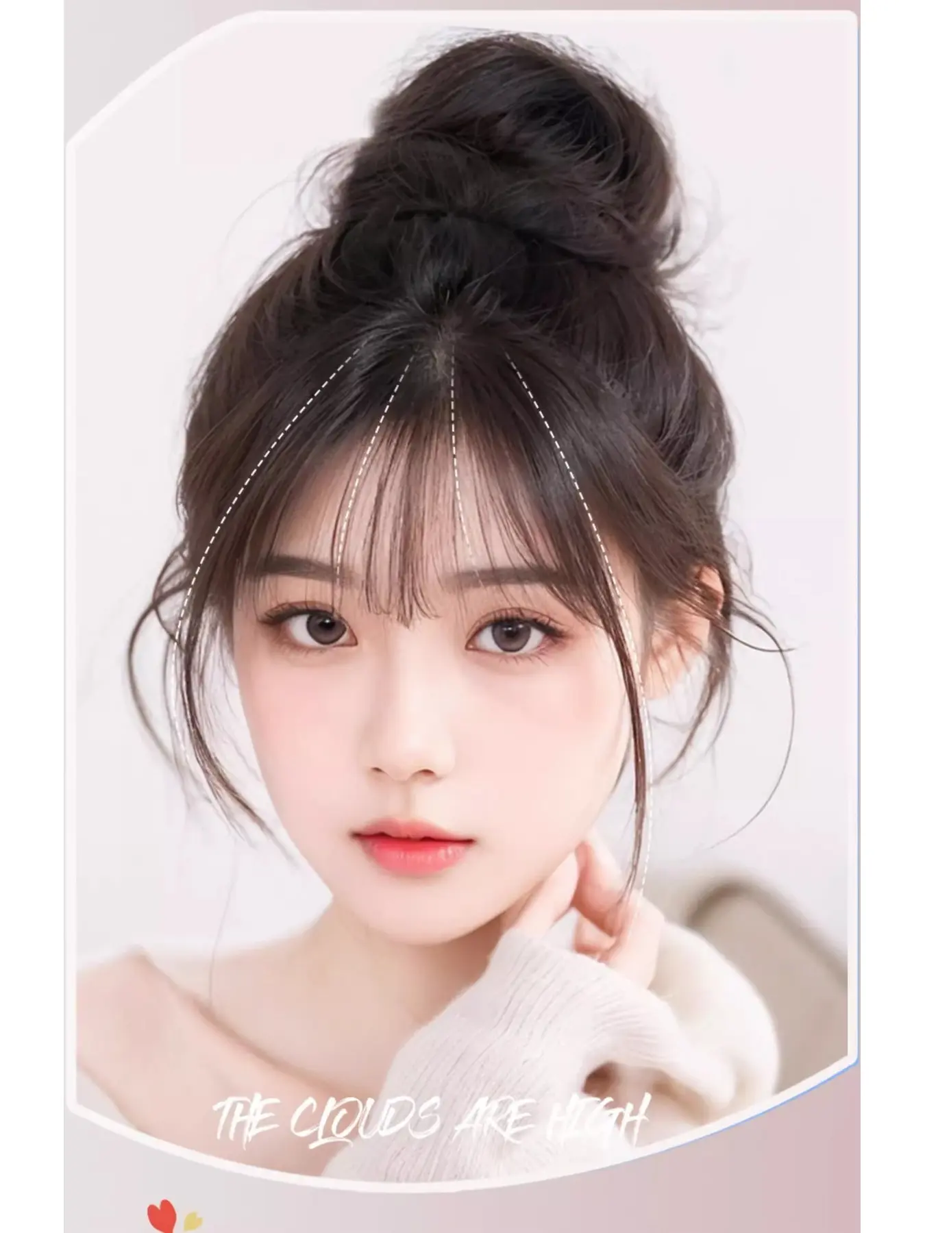 Youthful Wispy Air Bangs Clip in Hair Extensions Ultra Thin Fluffy False Bangs Fringe Hairpiece for Girls Women Natural Front Forehead Hair Clip Easy to Style